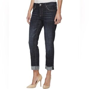 Kut from the Kloth Amy Crop Straight Leg Indigo Jeans Size 10